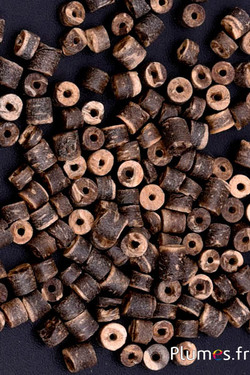 Perles en noix de coco - Ø 3 mm - chocolat naturel
